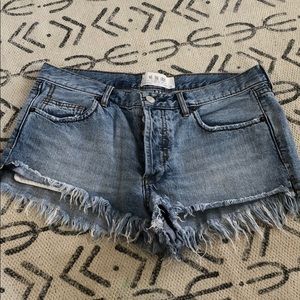 Free people jean shorts
